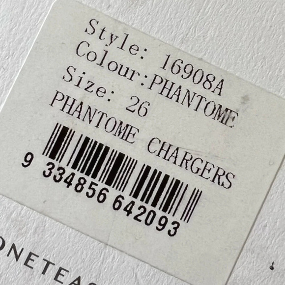 One Teaspoon Distressed ripped Mid Rise Denim Phantome Chargers in Phantome Gray - Picture 9 of 12
